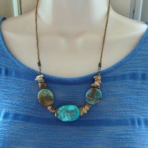 Vintage turquoise stone necklace